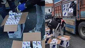 Çanakkale'de 2 Milyon Kaçak Makaron ele geçirildi 