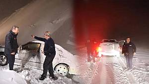 Erzincan Valisi Hamza Aydoğdu, Yollarda Mahsur kalanların yanında