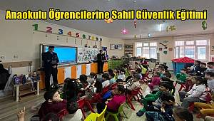 Anaokulu Öğrencilerine Sahil Güvenlik Eğitimi 