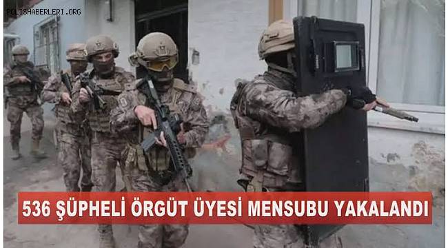 Terörle Mücadele Ekipleri Nefes Aldırmadı! Gürz-34' Operasyonlarında 536 Şüpheli Yakalandı 