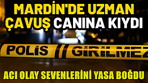 Mardin'de Uzman Çavuş Beylik Silahıyla İntihar Etti 