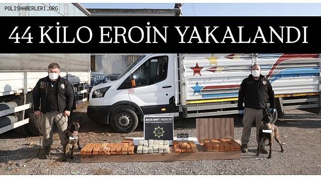 Narkotik Polisleri Uyuşturucuya Geçit Vermedi! Mersin'de 44 Kilo Eroin Ele Geçirildi