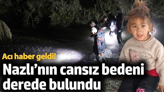 4 yaşındaki Nazlı'dan kahreden acı haber! 