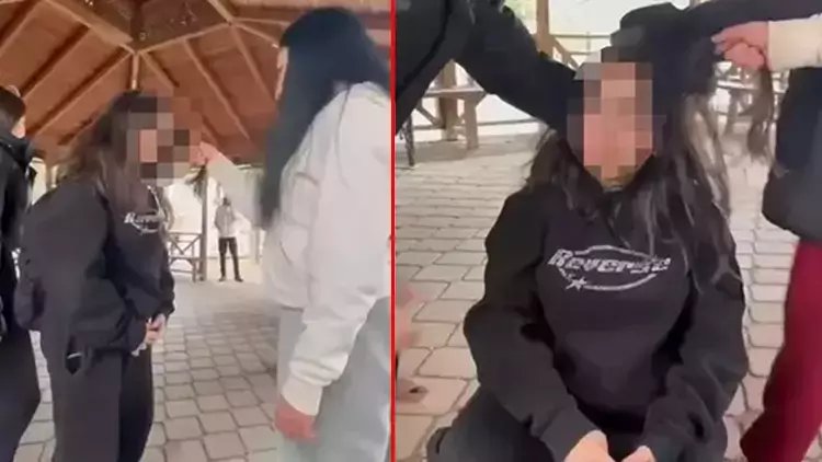 Ankara’da Akran Zorbalığı Şoku! Kız Öğrenciyi Tokatlayıp Kameraya Aldılar 