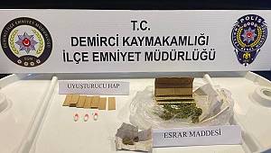Demirci'de Uyuşturucu Hapla Tutuklama 