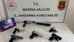 Manisa'da Ruhsatsız Silah Operasyonu 