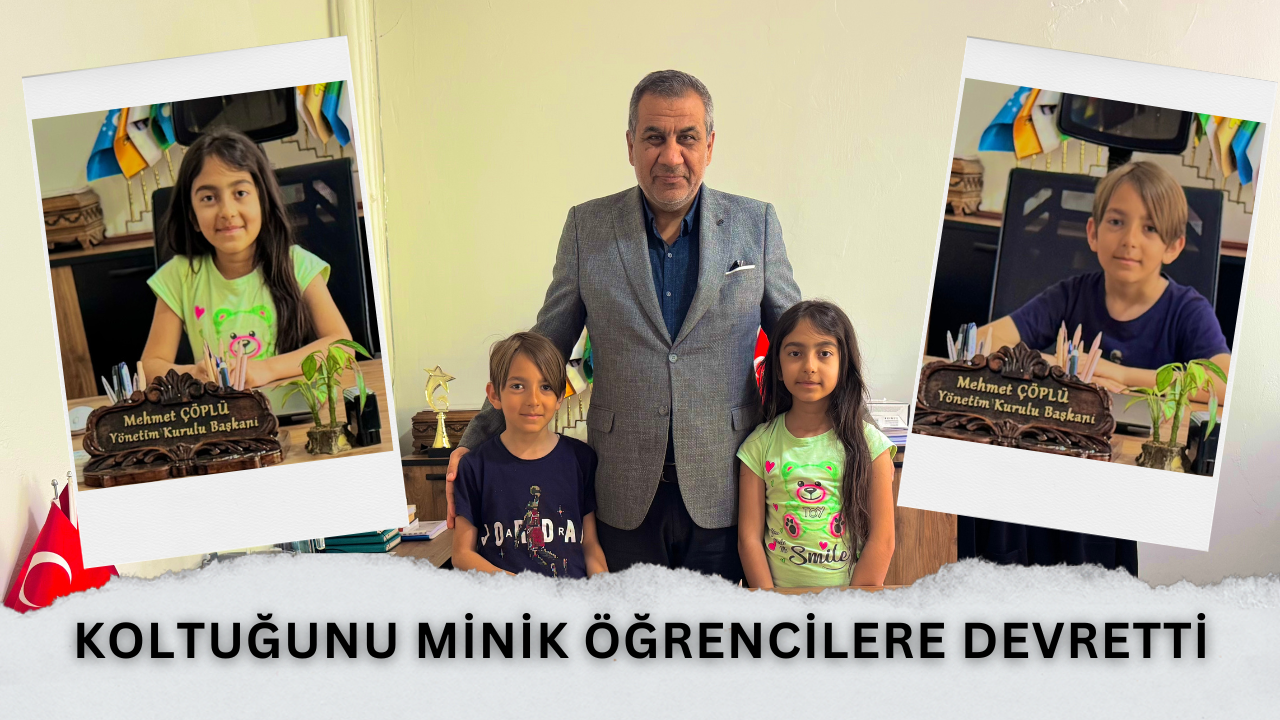 Sendika Başkanı Mehmet ÇÖPLÜ koltuğunu öğrencilere devretti 