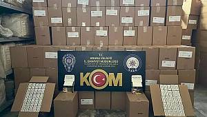 Adana'da 27 Milyon Kaçak Makaron Ele Geçirildi 