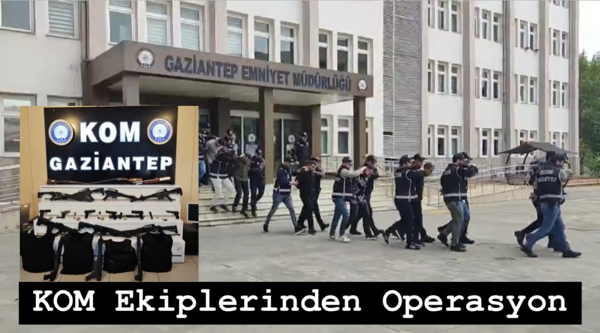 Gaziantep’te Helikopter Destekli Operasyon! KOM Ekipleri Suçlulara Nefes Aldırmadı