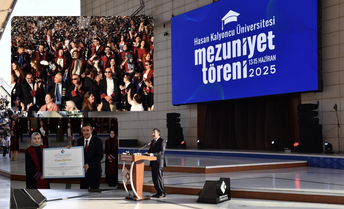 Cumhurbaşkanı Yardımcısı Yılmaz, Gaziantep Hasan Kalyoncu Üniversitesi mezuniyet töreninde konuştu 