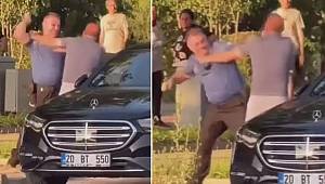 Denizli’de polis ile vatandaş yumruk yumruğa kavga etti 