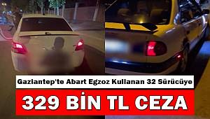 Gaziantep'te Abart Egzoz Kullanan Sürücülere Ceza