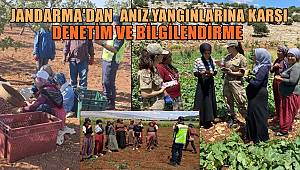 Gaziantep'te Anız Yangınlarına Karşı Jandarma Denetimi 