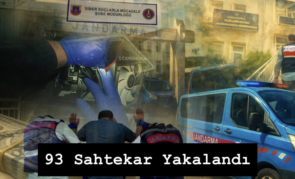 Jandarma’dan 10 İlde Siber Suçlar Operasyonu! 93 Şüpheli Yakalandı 