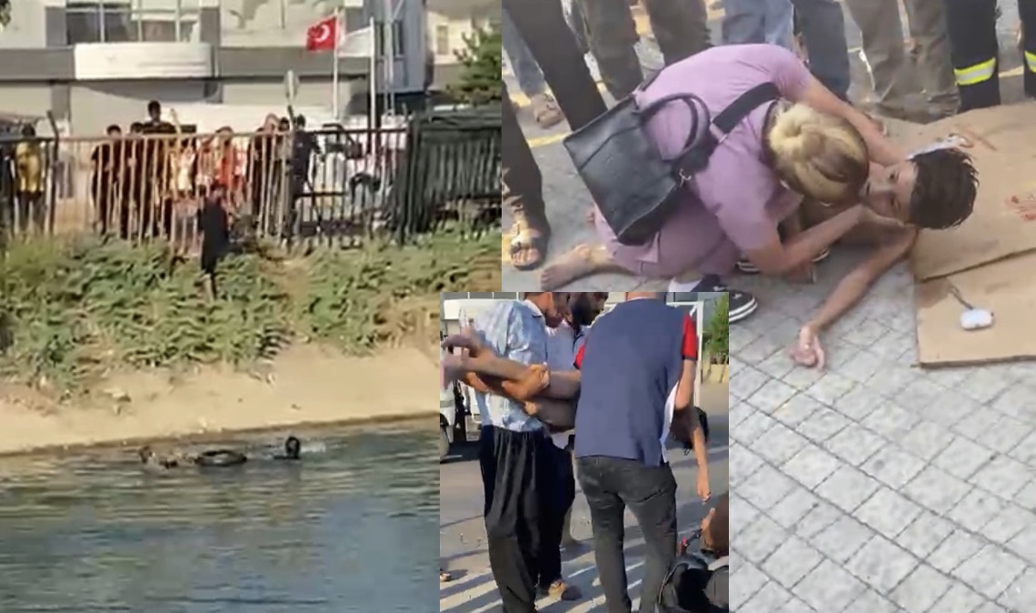 Adana'da sulama kanalına düşen çocuk kurtarıldı
