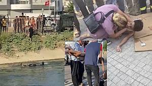 Adana'da sulama kanalına düşen çocuk kurtarıldı 