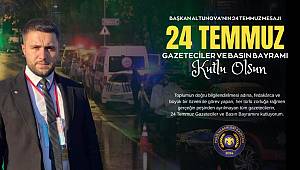 Başkan Altunova’nın 24 Temmuz Gazeteciler ve Basın Bayramı mesajı 
