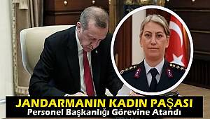 Jandarmanın kadın paşası personel başkanlığı görevine atandı