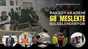 Paksoy Akademi 68 Meslekte MYK Belgesi Veriyor 