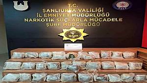 Şanlıurfa'da 24 Kilogram Uyuşturucu Ele Geçirildi 