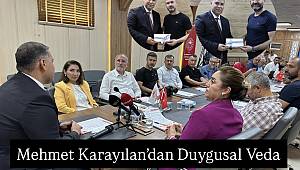 Tarım İl Müdürü Mehmet Karayılan’dan Duygusal Veda 