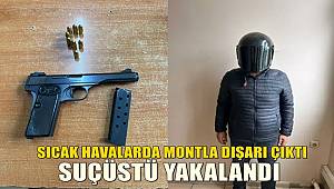 Bu sıcakta montla dışarı çıktı, suçüstü yakalandı! 