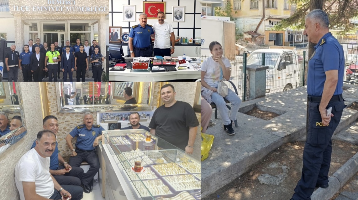 Emniyet Müdürü Aktaş Demirci İlçesinde Temaslarda Bulundu 