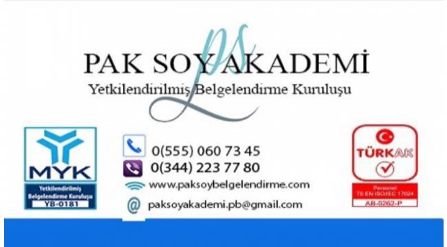Mesleki Yeterlilikte Güvenin Adı Paksoy Akademi
