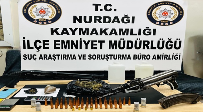 Gaziantep'te Filmleri Aratmayan Operasyon! 1 Adet Kalaşnikof Ele Geçirildi