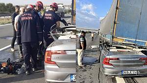 Adana’da Feci Kaza! Tıra Arkadan Çarpan Araç Sürücüsü Hayatını Kaybetti 