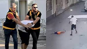 Adana'da kovaladığı çocuğu bacaklarından tutup yere vuran şahıs gözaltına alındı. 