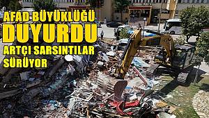 AFAD büyüklüğü duyurdu! Artçı sarsıntılar sürüyor.