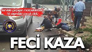 Hatay'da servisle çarpışan motosikletli çocuk öldü