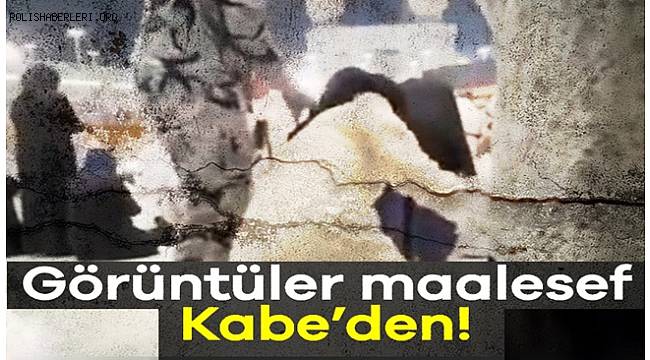 Kabe'de çekilen görüntüye tepki yağıyor 
