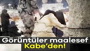 Kabe'de çekilen görüntüye tepki yağıyor