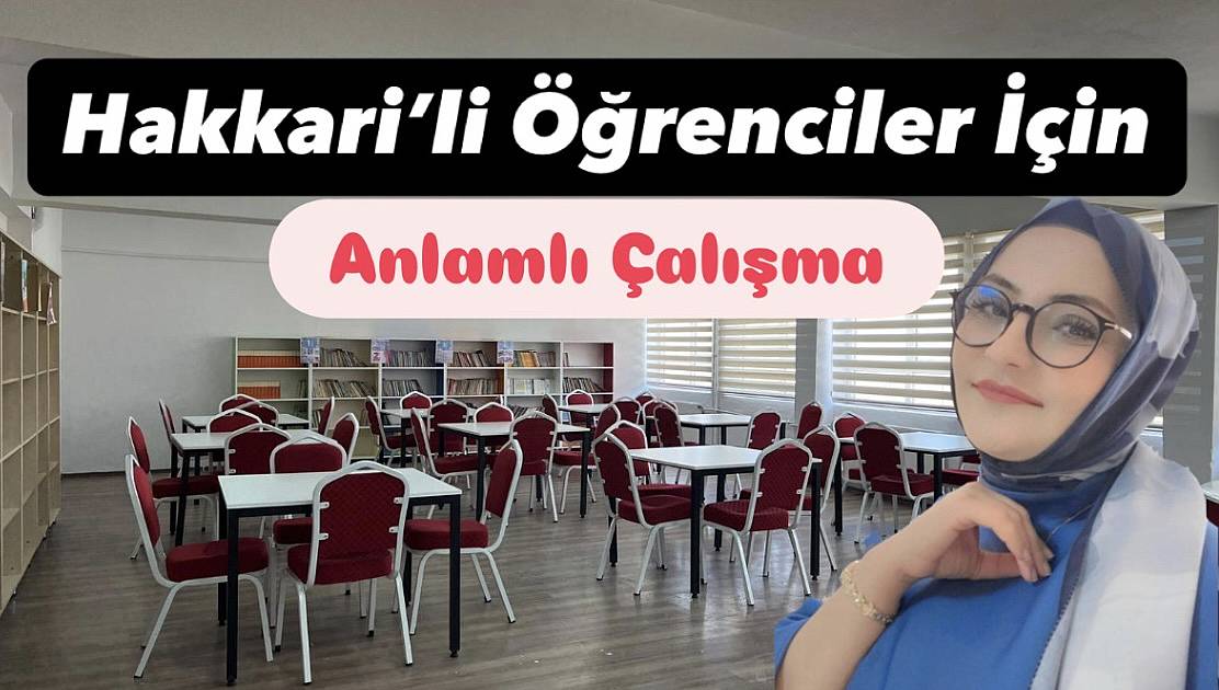 Ceylan Aktaş'tan Hakkari'li Öğrenciler İçin Anlamlı Çalışma