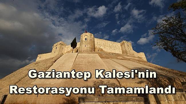 Depremde hasar gören Gaziantep Kalesi'nin restorasyonu tamamlandı 