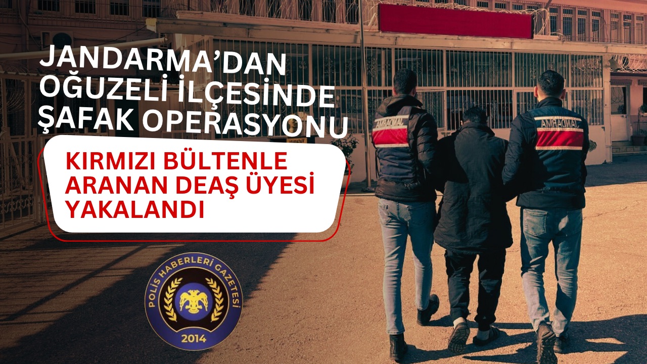Jandarma’dan Kırmızı Bültenle Aranan DEAŞ Üyesine Şafak Operasyonu