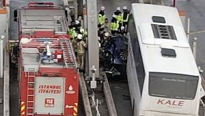 Kuzey Marmara Otoyolunda Feci Kaza! Otobüsün Çarptığı Otomobildeki Şengün Çifti Hayatını Kaybetti 