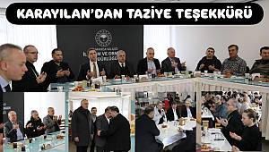 Tarım İl Müdürü Mehmet Karayılan’dan Taziye Teşekkürü 