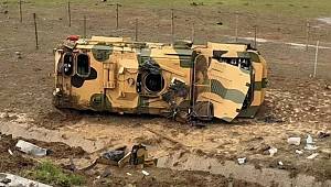Gaziantep’te askeri araç devrildi! 10 asker yaralandı 
