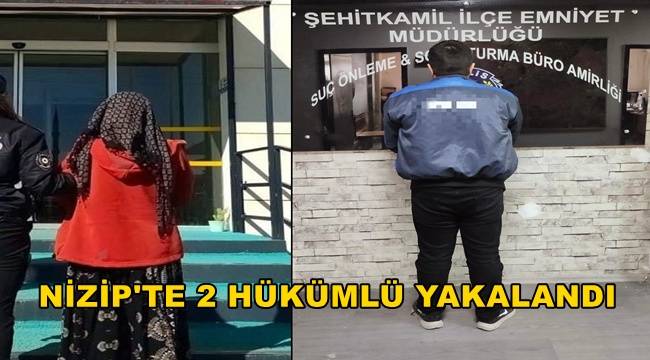 Gaziantep’te haklarında kesinleşmiş hapis cezası bulunan 2 hükümlü yakalandı