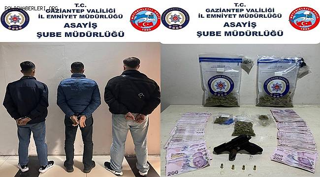 Gaziantep’te Yunus Timlerinden Uyuşturucu ve Silah Operasyonu