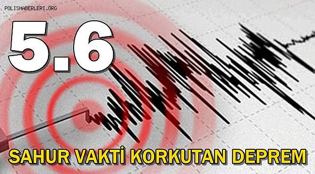 Tokat'ta 5.6 Büyüklüğünde Deprem
