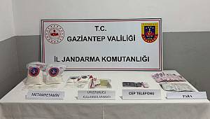 GAZİANTEP’TE JANDARMADAN UYUŞTURUCU OPERASYONU: 2 KİLO METAMFETAMİN ELE GEÇİRİLDİ 