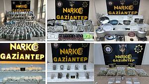 Gaziantep’te Narkotik Operasyonlarında Tonlarca Uyuşturucu Ele Geçirildi