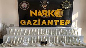 GAZİANTEP’TE UYUŞTURUCU OPERASYONU: 10 KİLO 900 GRAM METAMFETAMİN ELE GEÇİRİLDİ 