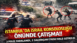İstanbul'da İsrail Konsolosluğu Önünde Çatışma!! 2 Polis Yaralandı, 3 Saldırgan Etkisiz Hale Getirildi