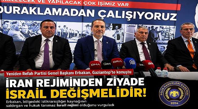 Yeniden Refah Partisi Genel Başkanı Erbakan, Gaziantep'te konuştu 