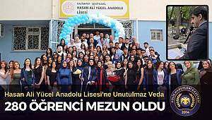 Gaziantep'in Tarihi Hasan Ali Yücel Anadolu Lisesi'ne Unutulmaz Veda: 280 Öğrenci Mezun Oldu